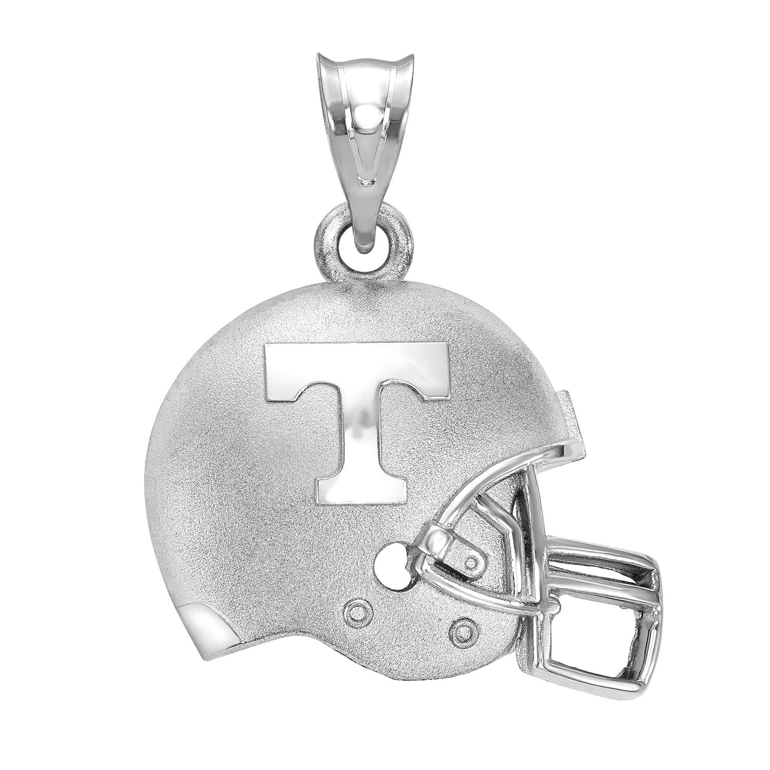 New Orleans Saints Helmet Pendant, 14K White - The GLD Shop