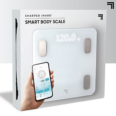 Sharper Image Digital Body Scale with LED & Bluetooth
