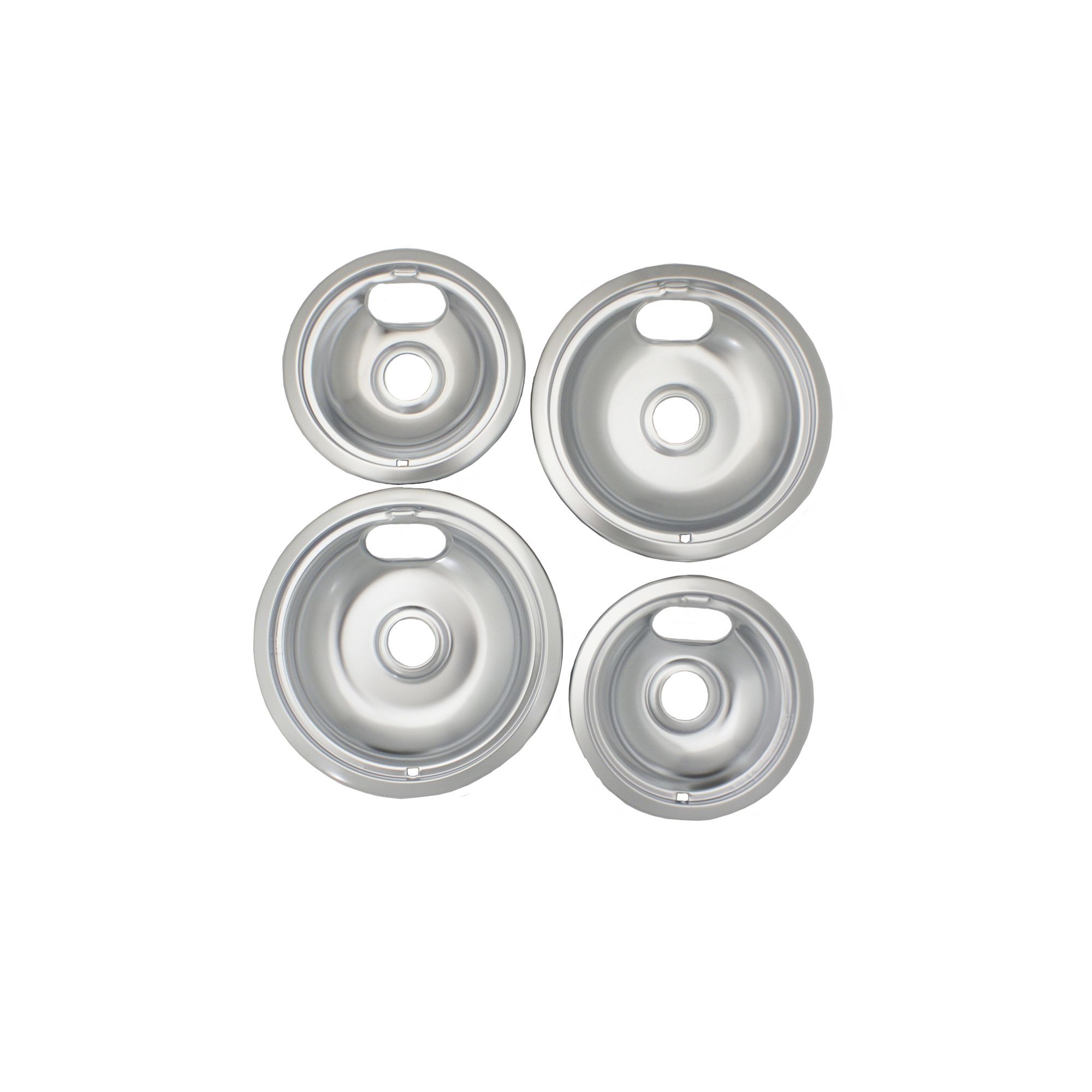 Range Kleen Style A Stovetop Drip Pan Set (2 Large / 2 Small), Multicolor