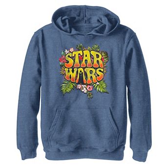 Boys 8-20 Star Wars Darth Vader Floral Hippy Logo Graphic Hoodie