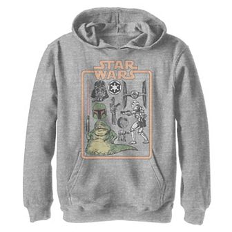 Boys 8-20 Star Wars Vintage Village Collage Poster Graphic Hoodie
