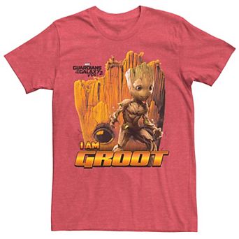 Men's Marvel I Am Groot Collage Portrait Graphic Tee
