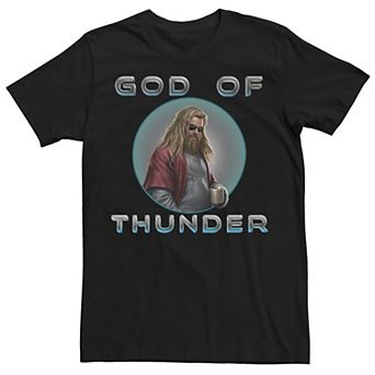 Men's Marvel God Of Thunder Circle Portrait Graphic Tee