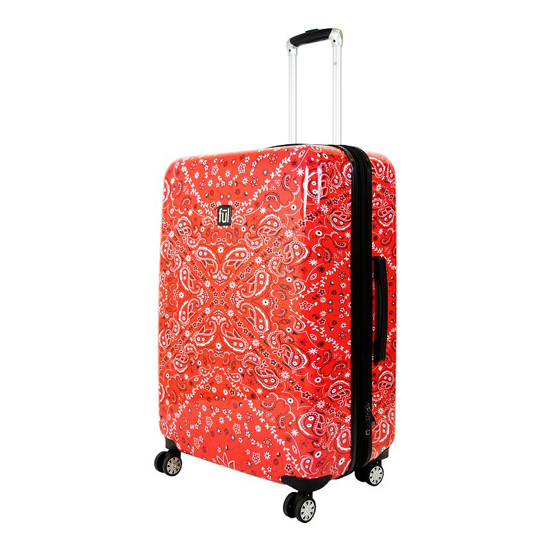 UPC 888783000161 product image for FUL Printed Hardside Spinner Luggage, Red, 21 Carryon | upcitemdb.com