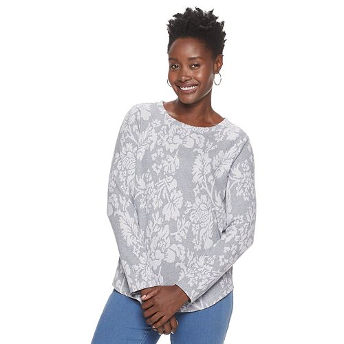 Women's Croft & Barrow® Textured Sweatshirt