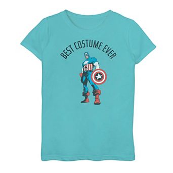 Girls 7-16 Girls Marvel Captain America "Best Costume Ever" Graphic Tee
