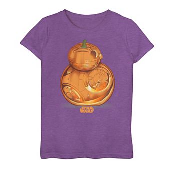Girls 7-16 Star Wars Carved Pumpkin BB-8 Graphic Tee