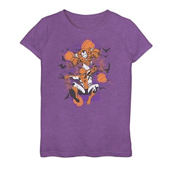 Girls 7-16 Marvel Iron Man & Spider-Man Halloween Graphic Tee