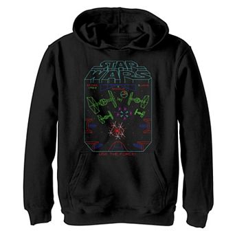 Boys 8-20 Star Wars Space Fight Vintage Arcade Graphic Hoodie