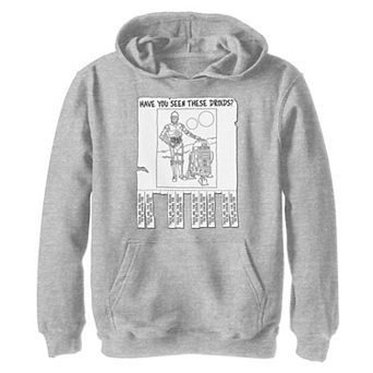 Boys 8-20 Star Wars Have You Seen These Droids Distressed Poster Graphic Hoodie