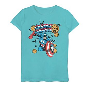 Girls 7-16 Marvel Captain America Halloween Graphic Tee