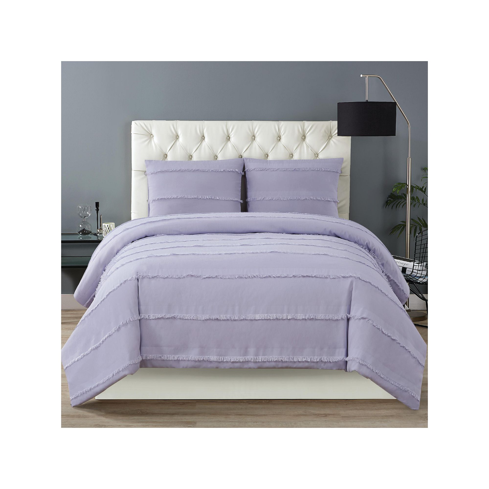 Christian Siriano New York® Kristen Duvet Cover Set, Purple