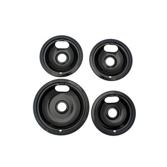 Range Kleen Black 4 pc Style A Stovetop Set