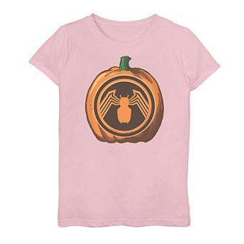 Girls 7-16 Marvel Venom Pumpkin Logo Graphic Tee
