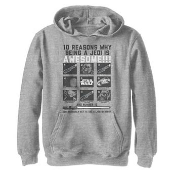 Boys 8-20 Star Wars Reasons Why A Jedi Is Awesome Graphic Hoodie