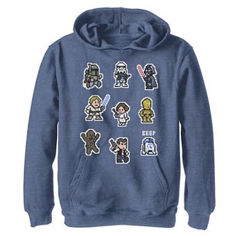 Boys 8-20 Star Wars Heroes 8-Bit Character Family Graphic Hoodie