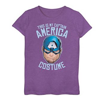 Girls 7-16 Marvel Captain America Halloween Graphic Tee