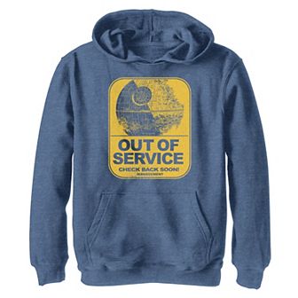 Boys 8-20 Star Wars Death Star Out Of Service Check Back Soon Graphic Hoodie