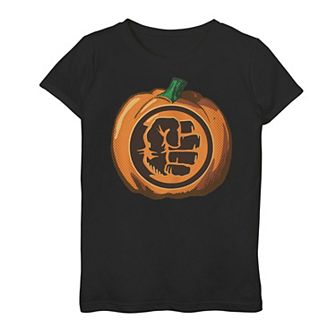 Girls 7-16 Marvel Avengers Hulk Fist Pumpkin Graphic Tee