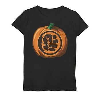 Girls 7-16 Marvel Avengers Hulk Fist Pumpkin Graphic Tee