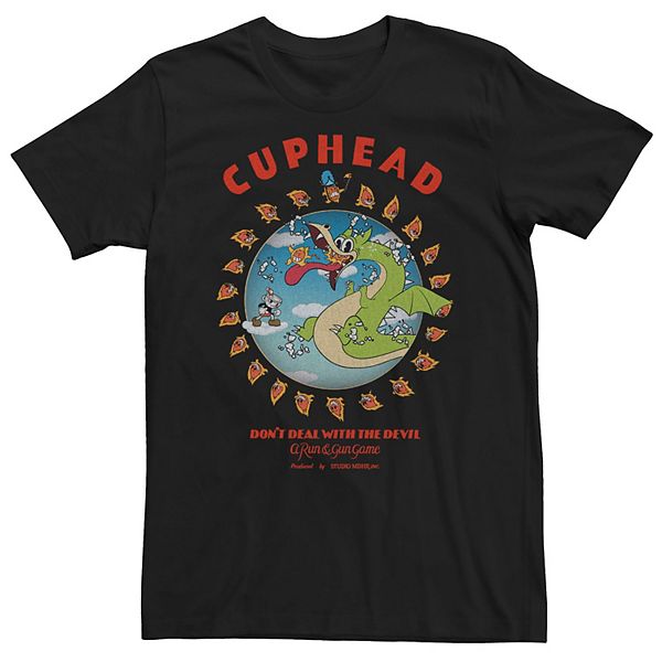 Men's Cuphead Grim Matchstick Quote Tee