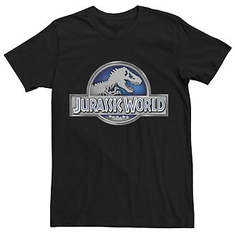 Men's Jurassic World Classic Metal Coin Logo Tee