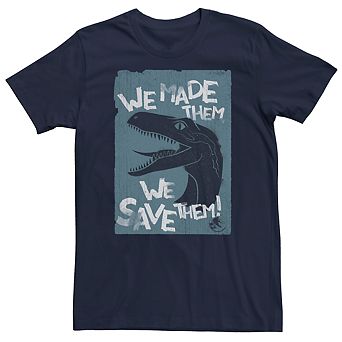 Men's Jurassic World Two We Made Them We Save Them Tee