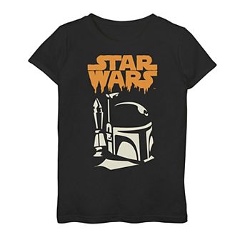 Girls 7-16 Star Wars Boba Fett Drip Logo Graphic Tee