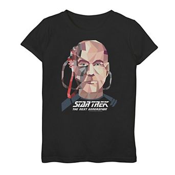 Girls 7-16 Star Trek Next Generation Locutus Geometrical Graphic Tee