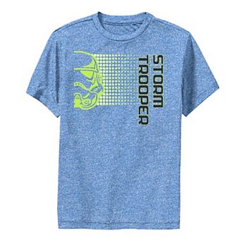 Boys 6-20 Star Wars Storm Trooper Neon Dot Fade Graphic Performance Tee