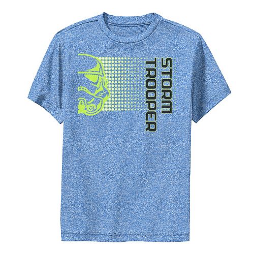 Official Star Wars Faded Electro Stormtropper White Short Sleeved Tshirt