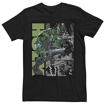 Men's Marvel Planet Hulk Metal Arm Sword Tee