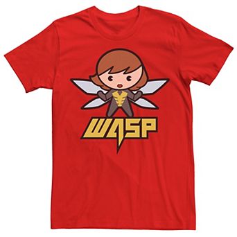Men's Marvel Wasp Kawaii Cute Wingspan Stinger Tee
