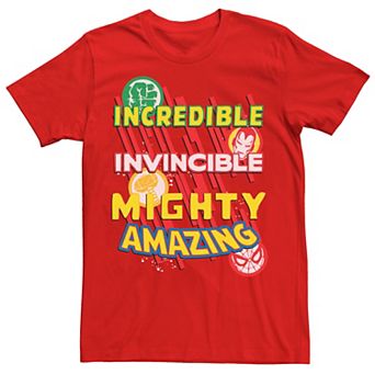 Men's Marvel Avengers Icons Amazing Father's Day Tee