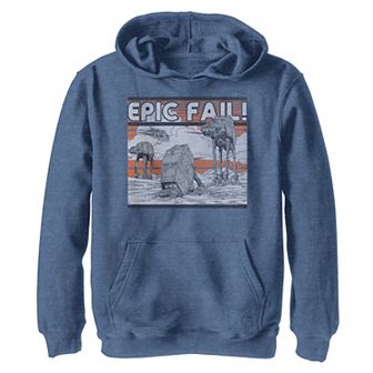 Boys 8-20 Star Wars AT-AT Walker Epic Fail Meme Graphic Hoodie