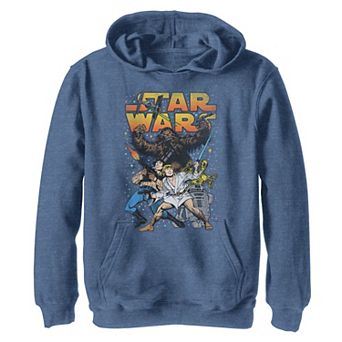 Boys 8-20 Star Wars Classic Vintage Comic Book Heroes Graphic Hoodie