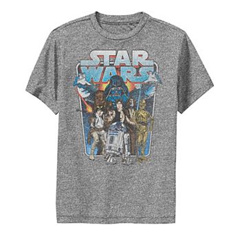 Boys 8-20 Star Wars Classic Comic Art Group Shot Darth Vader Graphic Performance Tee