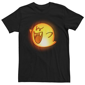 Men's Nintendo Super Mario Boo Halloween Pumpkin Graphic Tee