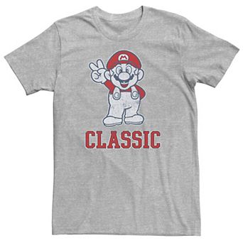 Men's Nintendo Super Mario Classic Peace Sign Graphic Tee