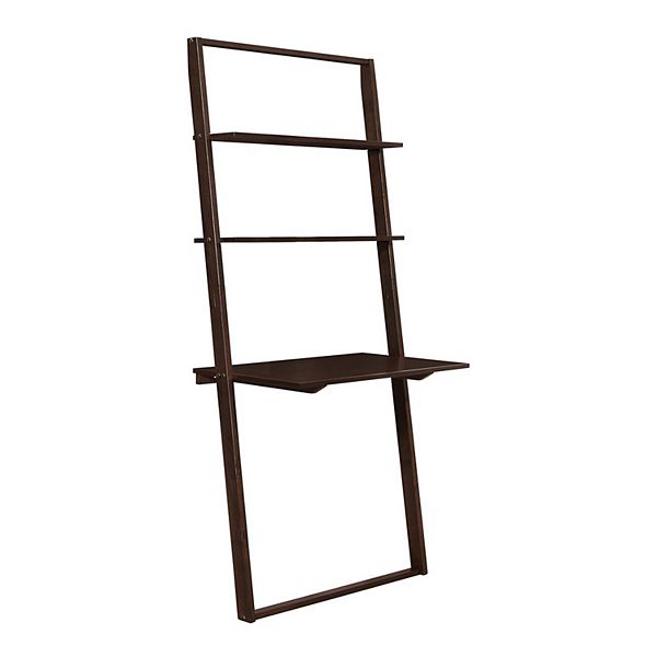 Arlington Wall Shelf With Desk, Bed Bath And Beyond Bookcase With Folding Desk