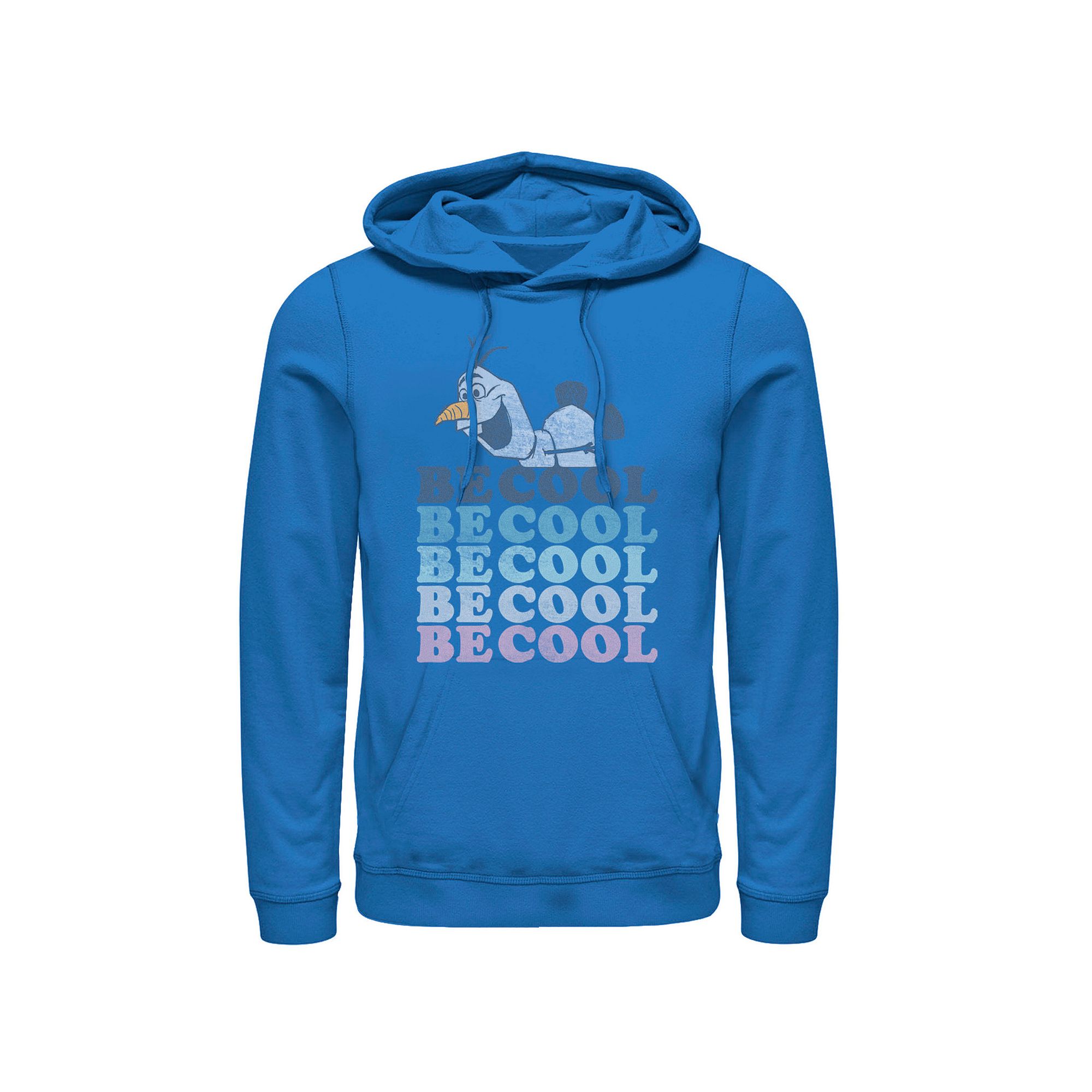 Mens Frozen 2 Olaf Be Cool Pullover Hoodie, Size: Small, Royal