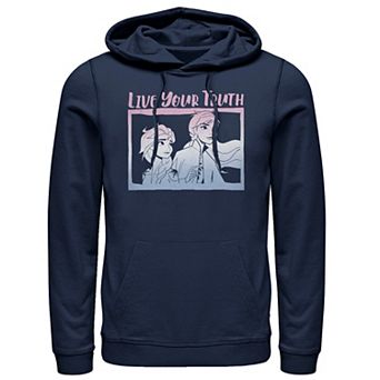 Men's Frozen 2 Anna & Elsa Live Your Truth Pullover Hoodie