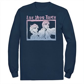Men's Frozen 2 Anna & Elsa Live Your Truth Tee