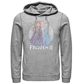 Men's Frozen 2 Anna & Elsa Water Color Pullover Hoodie