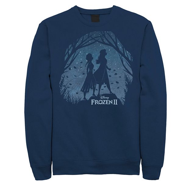 Men's Frozen 2 Anna & Elsa Forest Silhouette Logo Sweatshirt