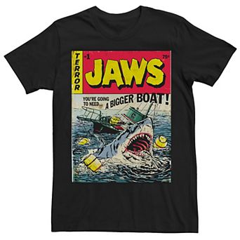 Men's Jaws Quint's Vintage Comic Cover Tee