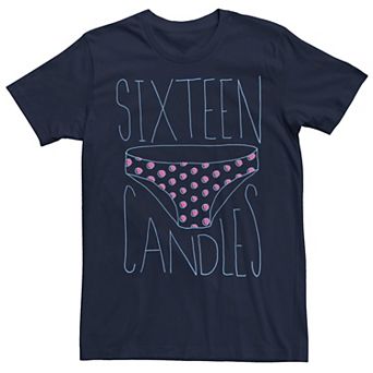 Men's Sixteen Candles Polka Dot Panties Doodle Tee