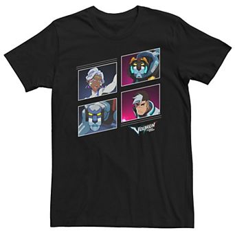 Men's Voltron: Legendary Defender Blue and Black Defenders Tee