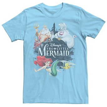 Disney's The Little Mermaid Men's Vintage Collage Tee