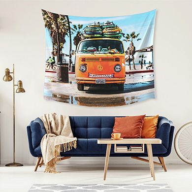 RoomMates Surf Van Large Tapestry